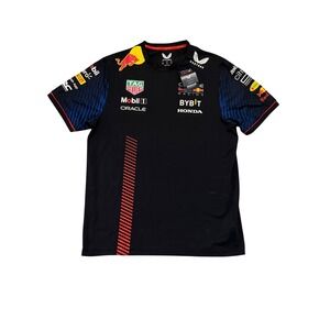 Castore Oracle Red Bull Racing F1 Team Jersey Shirt Mens Large Black New Tag